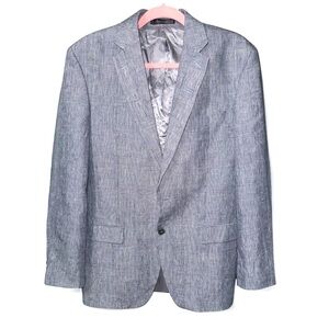 Lauren Ralph Lauren Blue Linen Blazer Size 38R‎